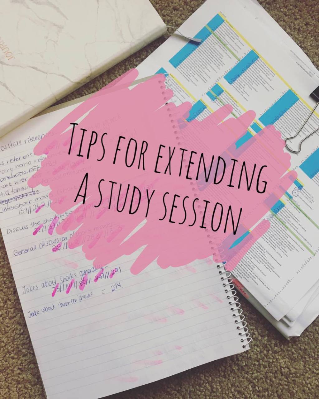 Tips for extending a study&nbsp;session